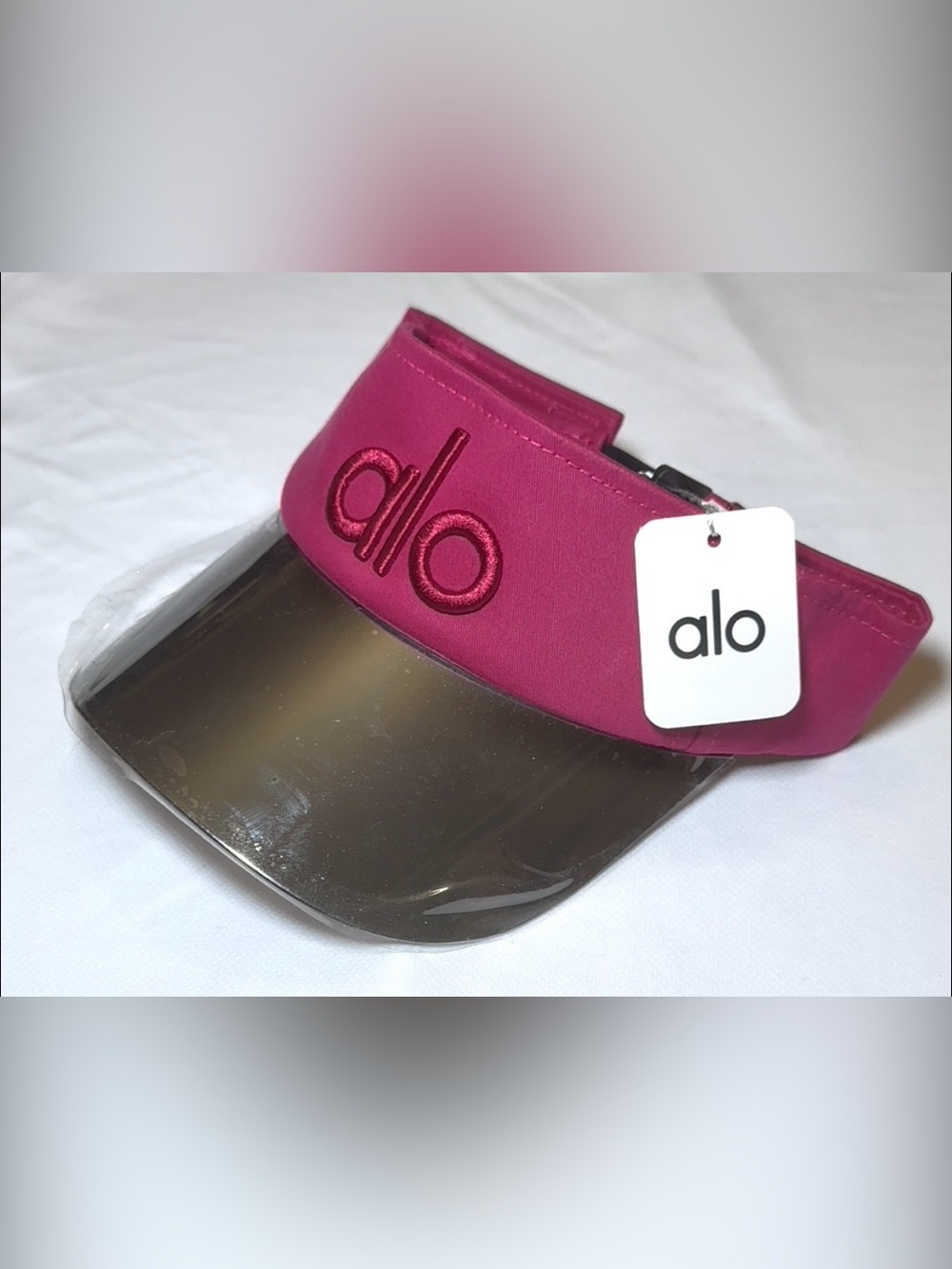 ALO Yoga Vibrant Fuschia Visor with Tinted Shield